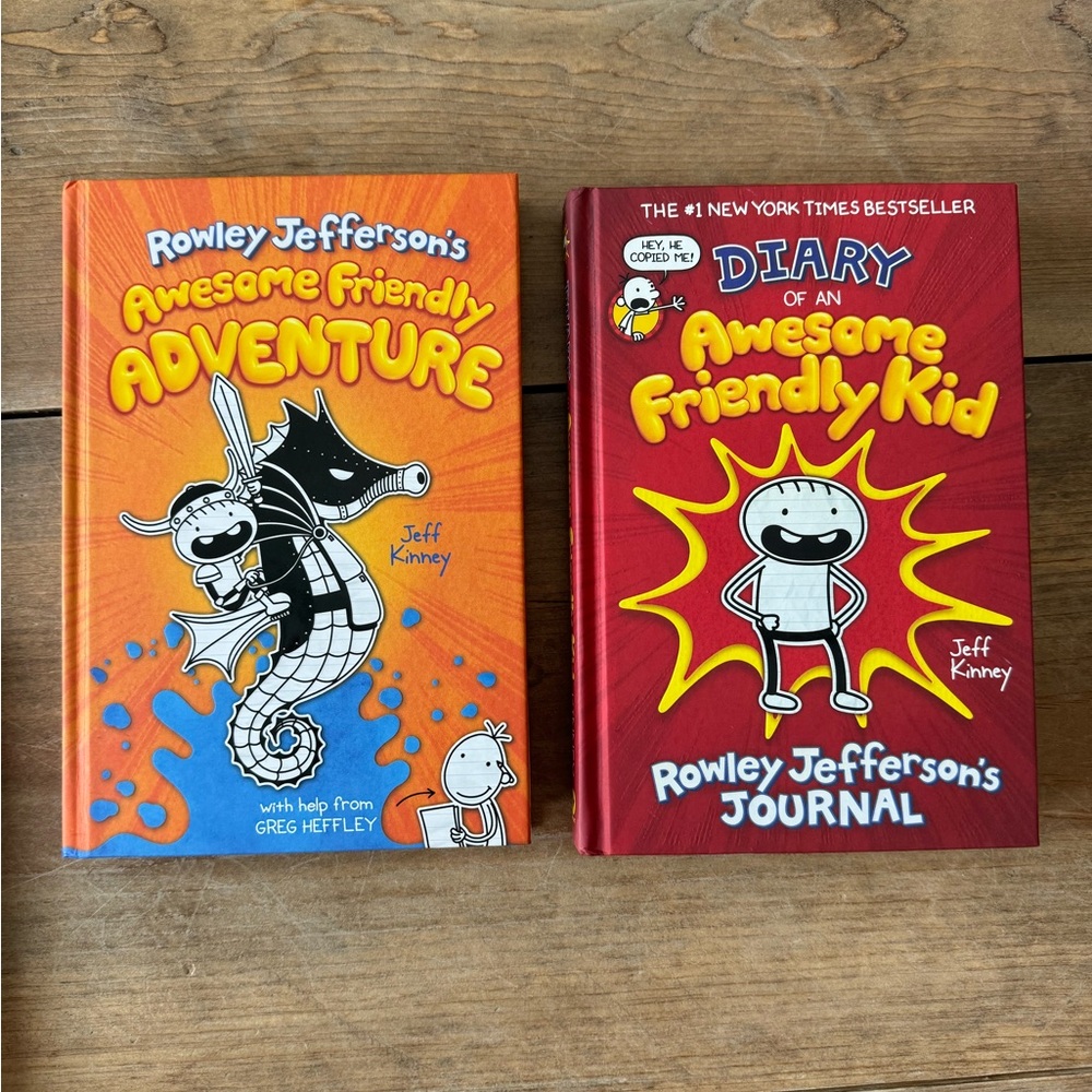 Set of 2 “Awesome Friendly” books. Hardcover.